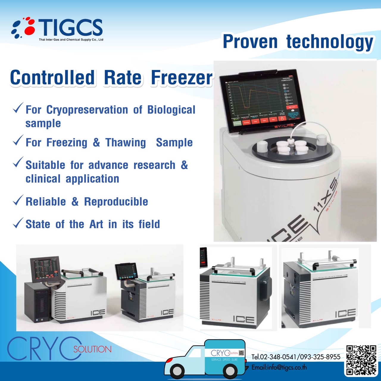 For Cryopreservation of Biological sample For Freezing & Thawing Sample Suitable for advance research & clinical application Reliable & Reproducible State of the Art in its field
